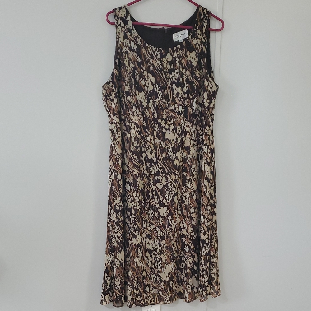 Express Black and Brown Floral Mini Dress